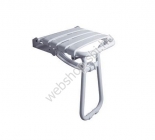 Felhajtható ülőke zuhanyhoz alumínium cső, PP ülőfelülettel 540 mm